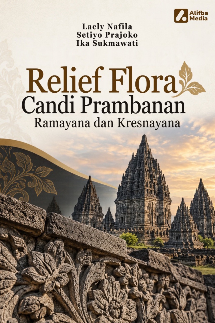Sampul buku Relief Flora Candi Prambanan: Ramayana dan Kresnayana
